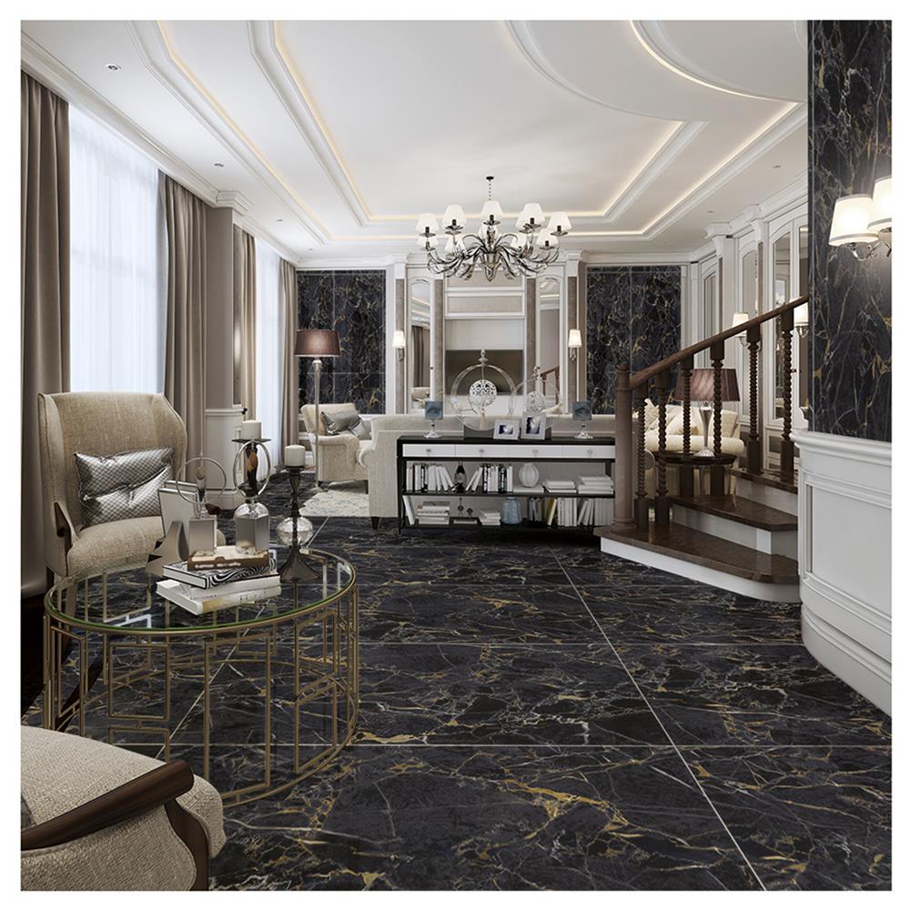 กระเบื้องพื้น 60x120 ซม. MAXIMUS รัซโซ่ เนโร ดำ A 1.44M2