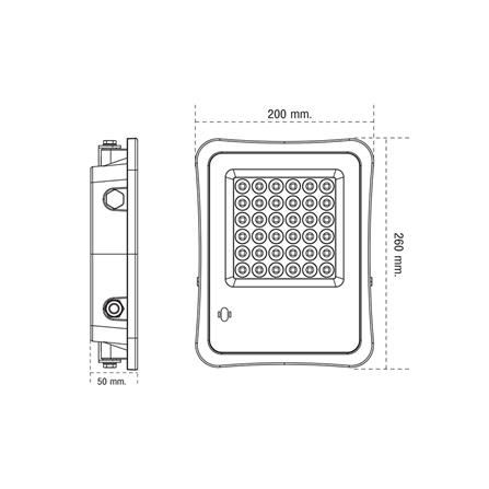ไฟสปอตไลท์ SOLAR SHINING S-FD100659-2SL 100 วัตต์ DAYLIGHT สีดำ_9