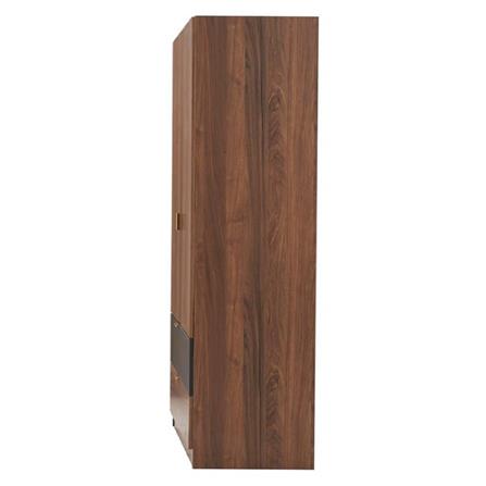 WARDROBE KONCEPT TAVERN 90CM LEGATO WALNUT/GREY LINEN