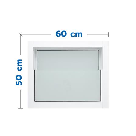 หน้าต่างกระจกซ้อน อะลูมิเนียม AZLE 60x50 ซม. สีขาว
