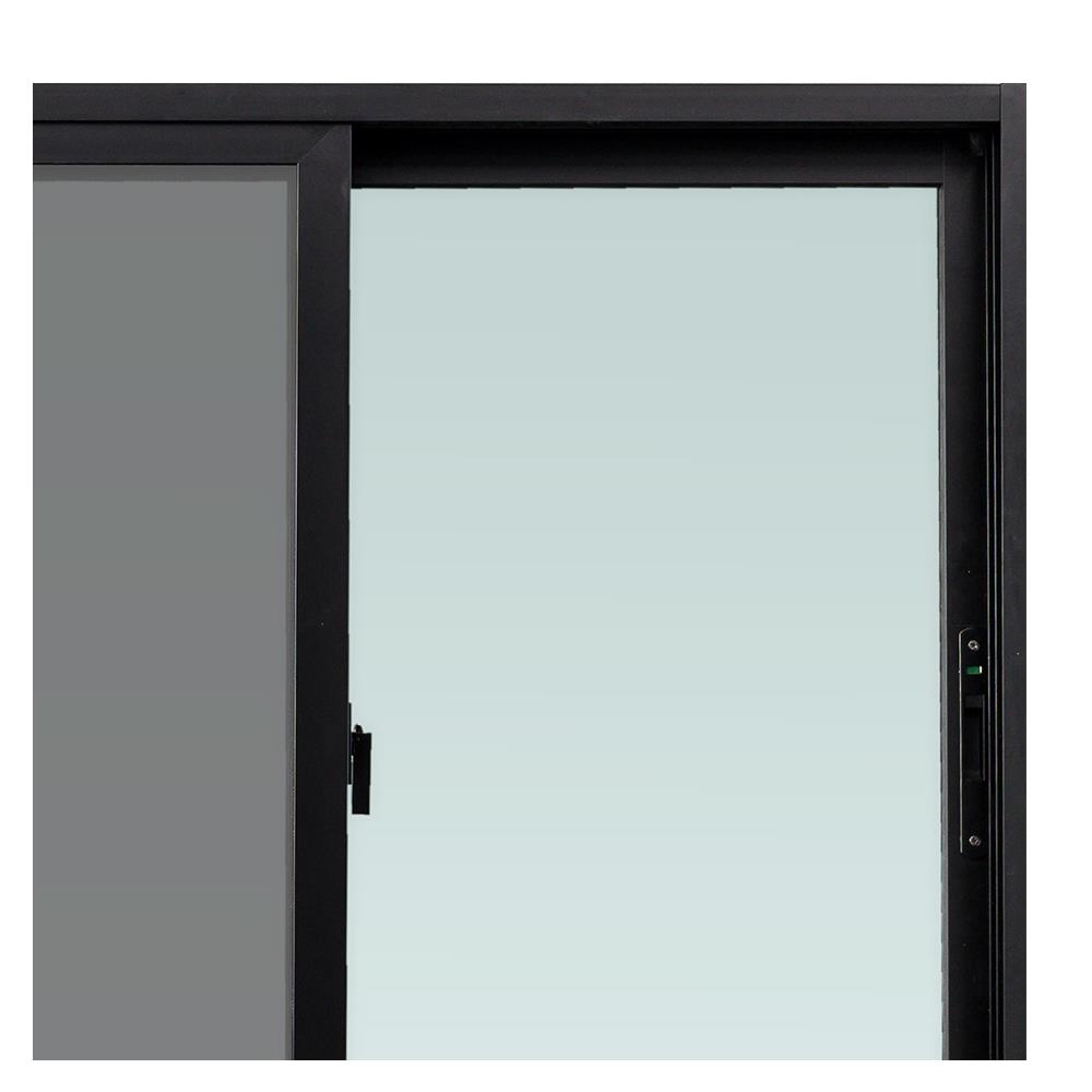 หน้าต่างบานเลื่อน อะลูมิเนียม S-S มุ้ง AZLE 120X110 ซม. สีดำ