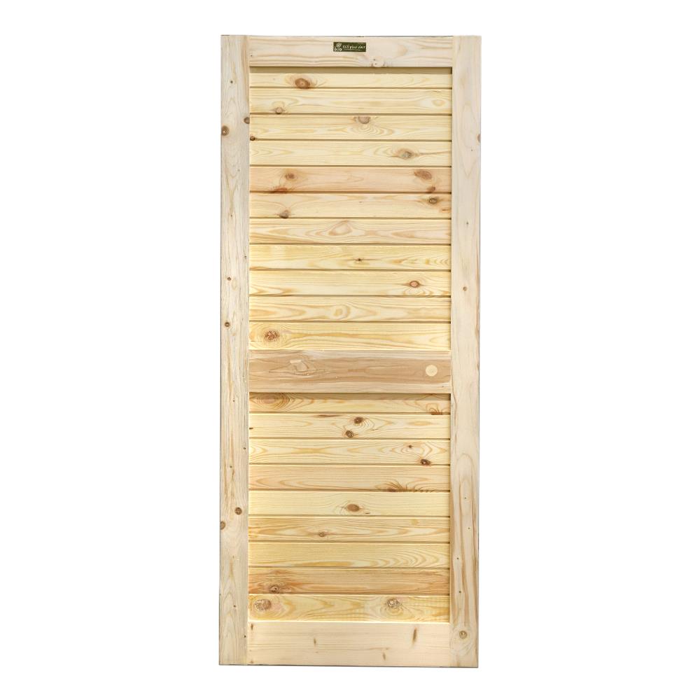 ประตูไม้ดักลาสเฟอร์ ไม่เจาะลูกบิด D2D EZERO26 80x200 ซม. สีธรรมชาติ