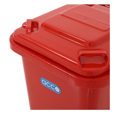 ถังขยะฝาเปิดปิด มีล้อ ACCO CLEAN 32 ลิตร สีแดง_3