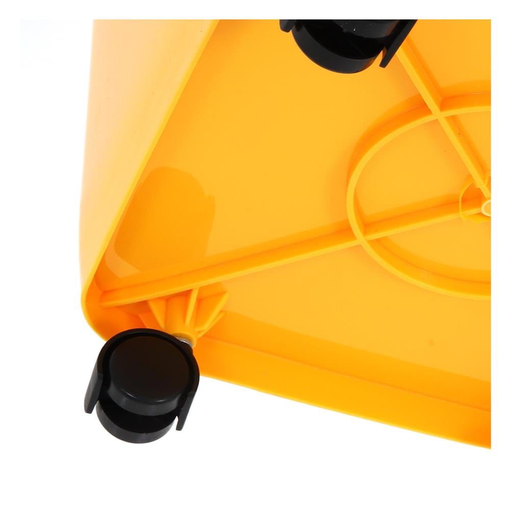 ถังขยะฝาเปิดปิดมีล้อ ACCO CLEAN 32 ลิตร สีเหลือง