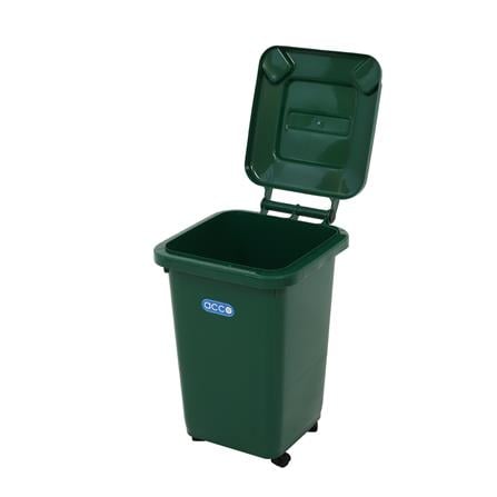 ถังขยะฝาเปิดปิดมีล้อ ACCO CLEAN 32 ลิตร สีเขียว_2