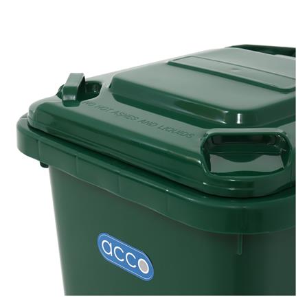 ถังขยะฝาเปิดปิดมีล้อ ACCO CLEAN 32 ลิตร สีเขียว_3