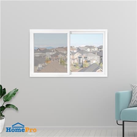 หน้าต่างบานเลื่อน UPVC S-S มุ้ง AZLE 180X110 ซม. สีขาว_2