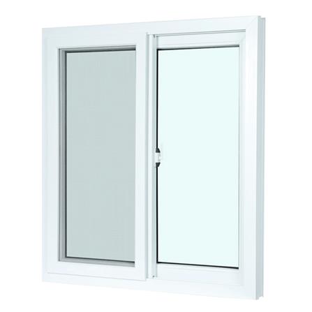 หน้าต่างบานเลื่อน UPVC S-S มุ้ง AZLE 100x110 ซม. สีขาว_1