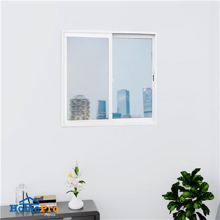 หน้าต่างบานเลื่อน UPVC S-S มุ้ง AZLE 100x110 ซม. สีขาว_2