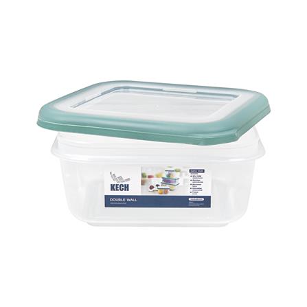 กล่องอาหาร 0.9 ลิตร KECH DOUBLE WALL 9040 สีเขียว_3