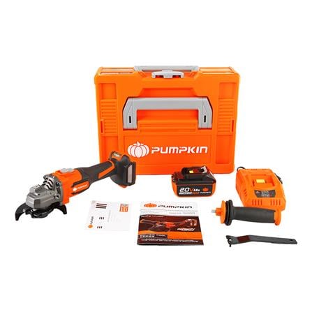 เครื่องเจียรไร้สาย (พร้อมแบตเตอรี่) PUMPKIN INF-4AGBL 50279 4 นิ้ว 20 โวลต์_3
