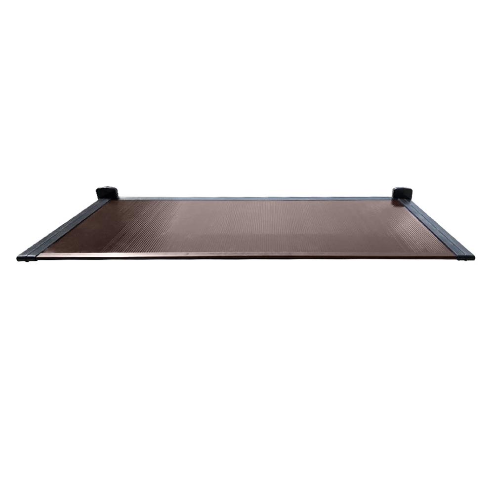 กันสาดโพลีคาร์บอเนต ขาตรง SUNSHIELD 60X120 ซม. สีน้ำตาลเข้ม