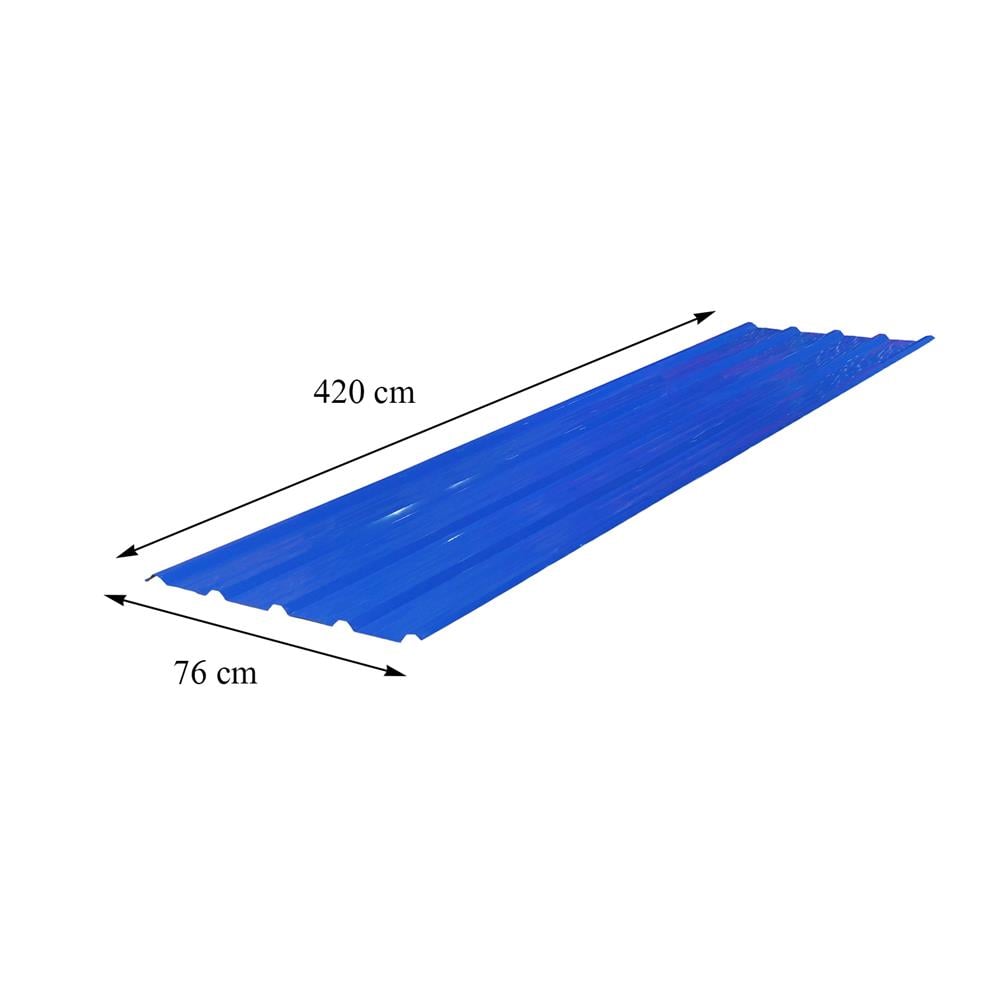 เมทัลชีท SUNSHIELD 0.35 มม. 0.76x4.2 ม. สีน้ำเงิน