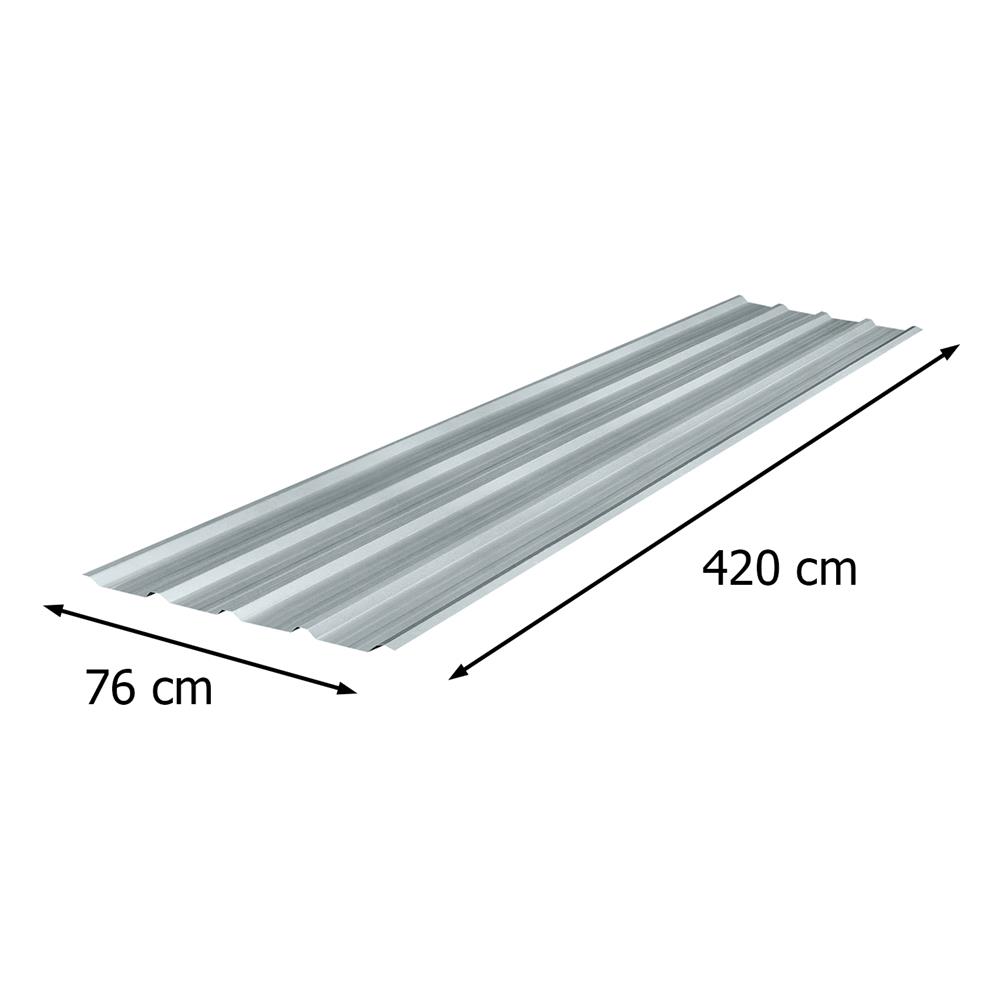 เมทัลชีท SUNSHIELD 0.35 มม. 0.76x4.2 ม. สีอะลูมิเนียม