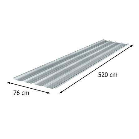 เมทัลชีท SUNSHIELD 0.35 มม. 0.76x5.2 มม. สีอะลูมิเนียม_4