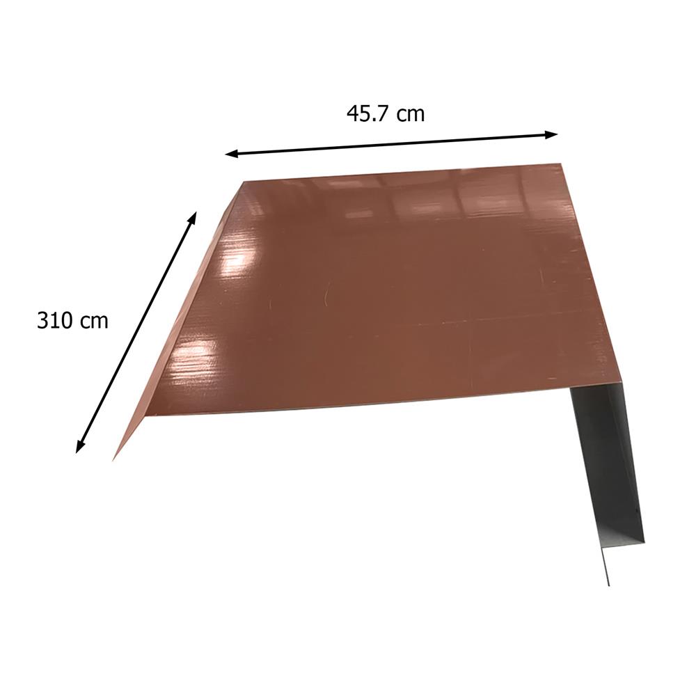 ครอบต่อผนังปูน เมทัลชีท SUNSHIELD G457 3.10 เมตร สีน้ำตาล