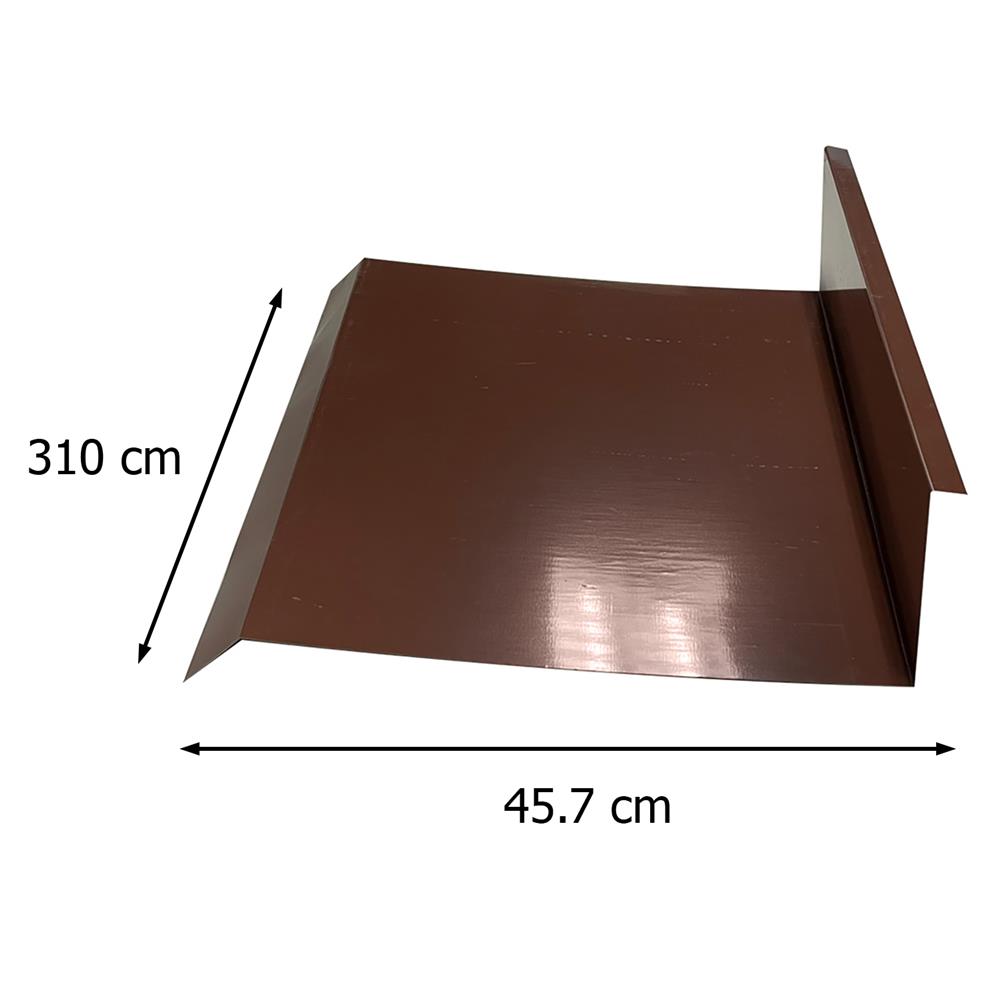 ครอบข้าง เมทัลชีท SUNSHIELD G457 3.10 เมตร สีน้ำตาล