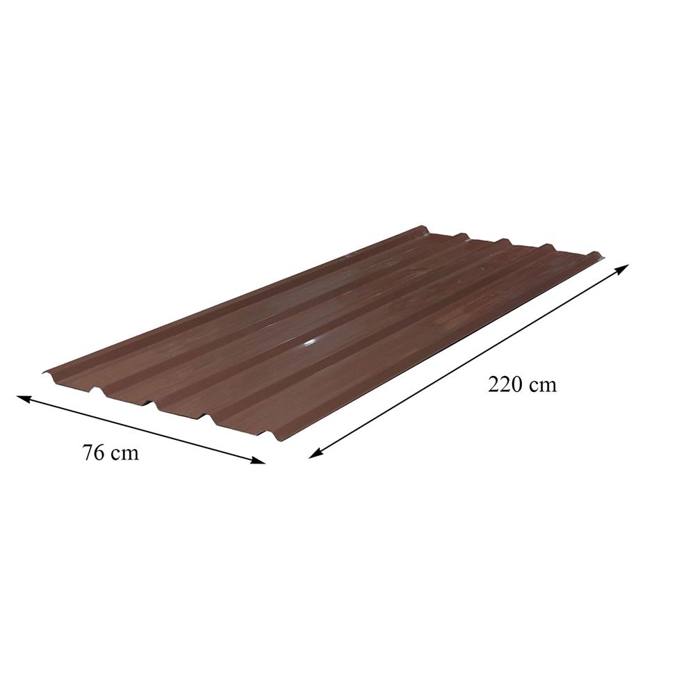 เมทัลชีท SUNSHIELD 0.35 มม. 0.76x2.2 ม. สีน้ำตาล