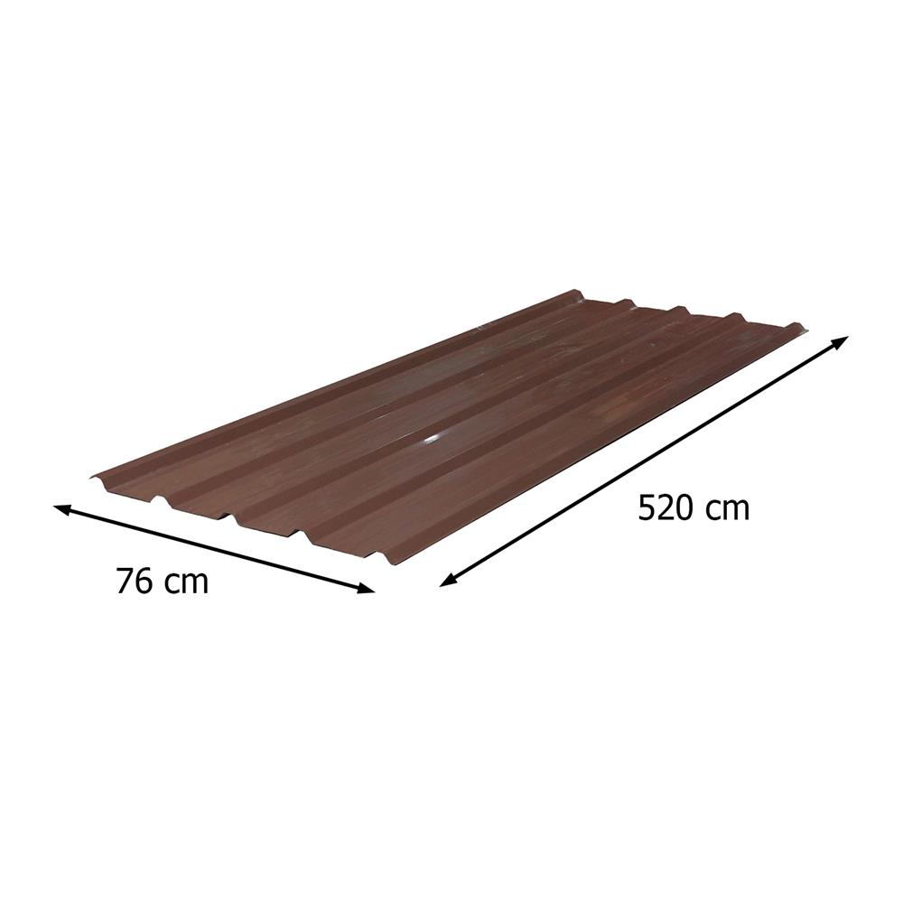 เมทัลชีท SUNSHIELD 0.35 มม. 0.76x5.2 มม. สีน้ำตาล