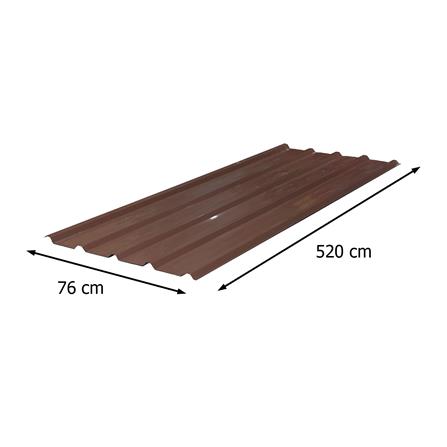 เมทัลชีท SUNSHIELD 0.35 มม. 0.76x5.2 มม. สีน้ำตาล_3