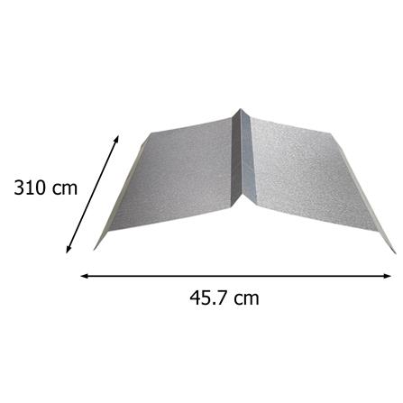 ครอบจั่วเมทัลชีท SUNSHIELD G457 3.10 เมตร สีเทา_1