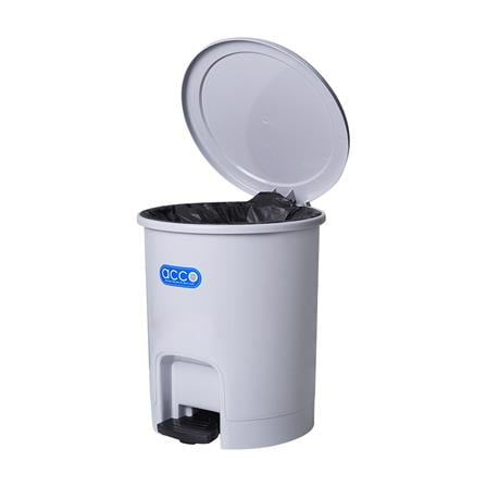 ถังขยะเหยียบกลม ACCO PASTEL 6L สีเทา_3