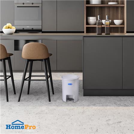 ถังขยะเหยียบกลม ACCO PASTEL 6L สีเทา_4