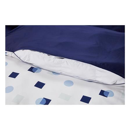 ปลอกผ้านวม SANTAS BLUE SQUARE 100x90 นิ้ว สีนํ้าเงินเข้ม_1