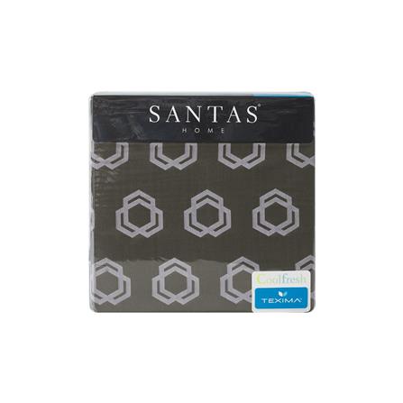 ชุดผ้าปูที่นอน 5 ฟุต 5 ชิ้น SANTAS OVERLAY สีเทา_3