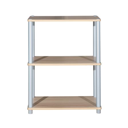 3-TIER SHELVING UNIT FURDINI MINUS 60CM WHITE OAK/GREY_1