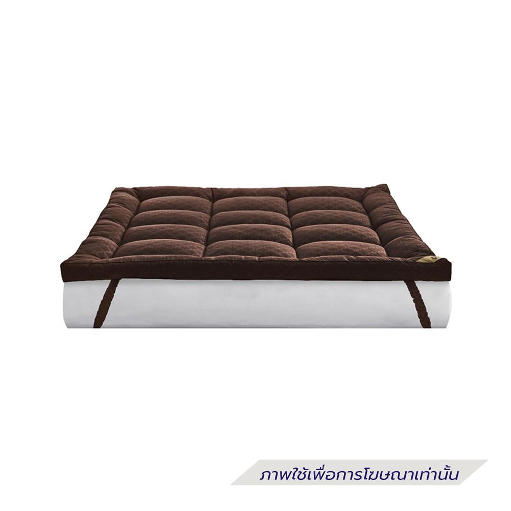 แผ่นรองนอน 5 ฟุต LOTUS AYAME DARK BROWN