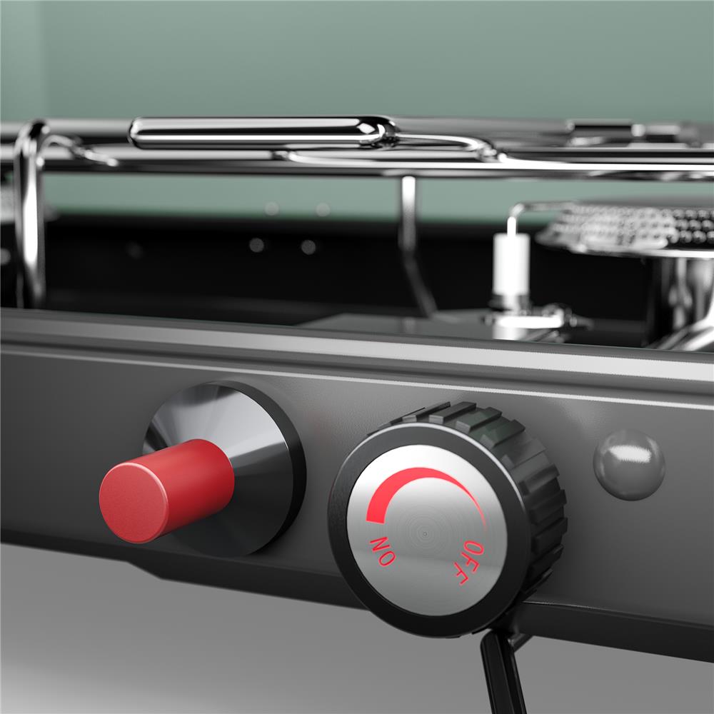 เตาแก๊สบาร์บีคิวพกพา 2 หัว DOMETIC CS102 สีเขียว