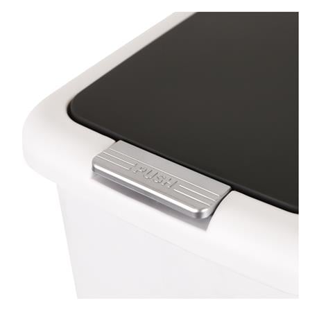 ถังขยะเหยียบเหลี่ยม ACCO COCO 20 ลิตร สีขาว/เทา_2