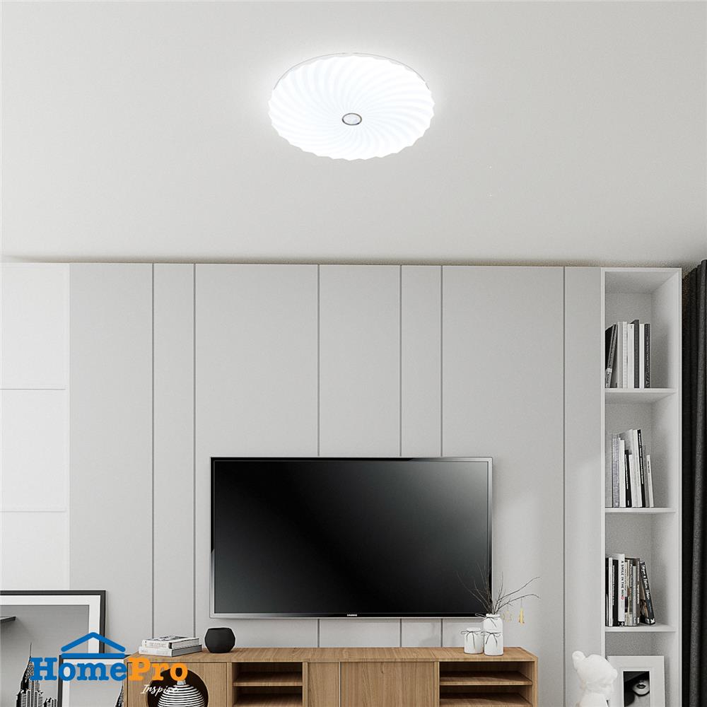 ไฟเพดาน LED CARINI ZY358-L1 55 วัตต์ DAYLIGHT/COOLWHITE/WARMWHITE สีขาว 19 นิ้ว