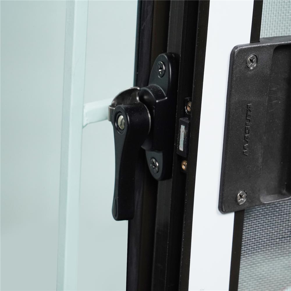 หน้าต่างเลื่อน อะลูมิเนียม เหล็กดัด มุ้ง AZLE ลายผีเสื้อ 120X110 ซม. สีชา