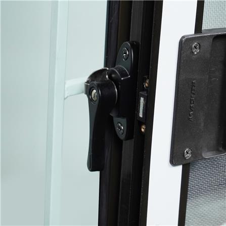 หน้าต่างเลื่อน อะลูมิเนียม เหล็กดัด มุ้ง AZLE ลายผีเสื้อ 120X110 ซม. สีชา_1