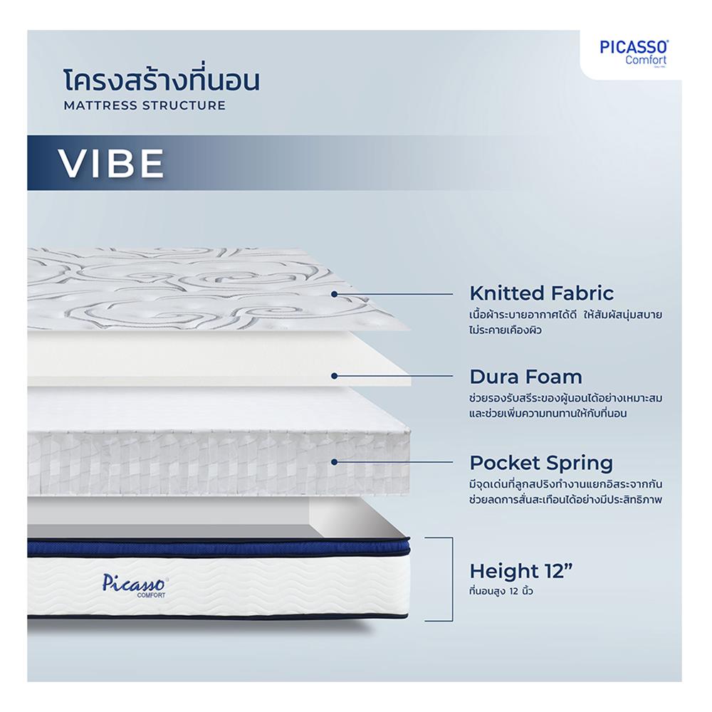 ที่นอน 5 ฟุต PICASSO COMFORT VIBE