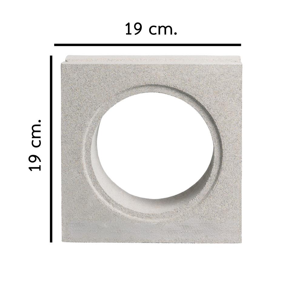 บล็อกช่องลม VBLOCK ลายวงกลมพลัส 19x19x9 ซม.