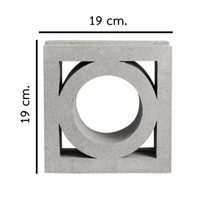 บล็อกช่องลม VBLOCK ลายโดนัท 19x19x9 ซม._3