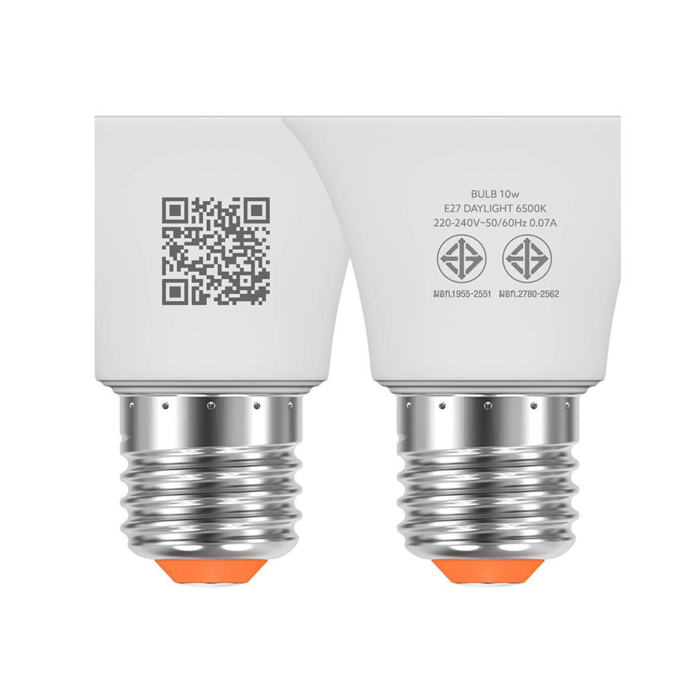 หลอด LED LAMPTAN A60 BULB 10 วัตต์ DAYLIGHT E27 (แพ็ก 4 ชิ้น)