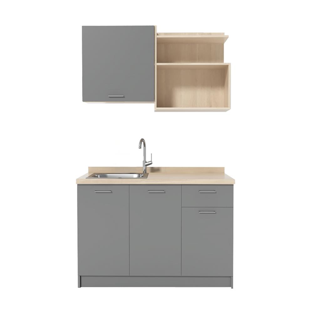 ครัวสำเร็จรูปท็อปซิงค์ CABIN TOMI 120 ซม. สีเทา