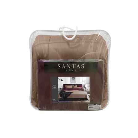 ชุดผ้าปูที่นอน 6 ฟุต 6 ชิ้น SANTAS BALMY สีทอง_4