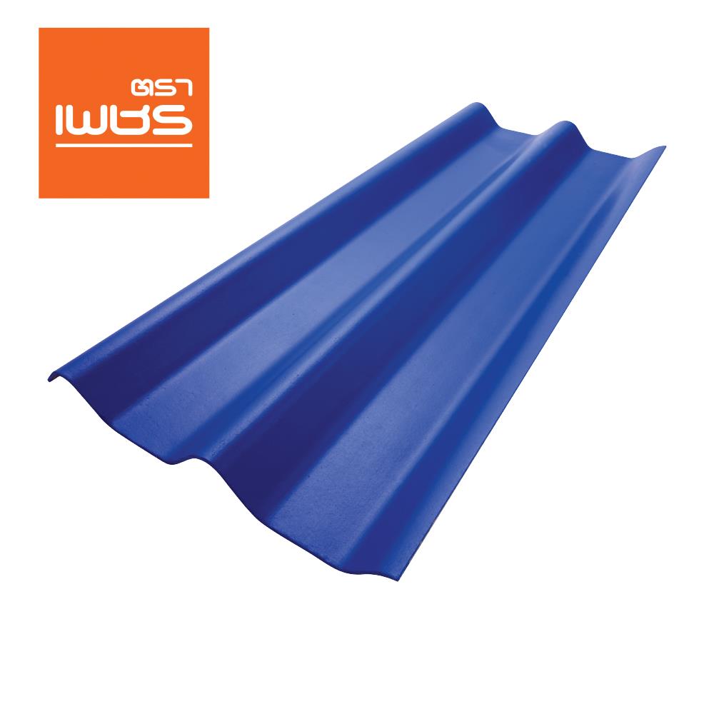 กระเบื้องหลังคา ลอนคู่ ตราเพชร 0.5x50x150 ซม. สีฟ้ารุ่งโรจน์