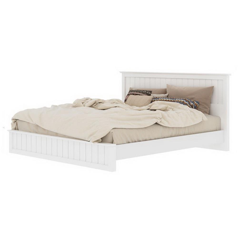 ชุดห้องนอน 6 ฟุต KONCEPT MONETA พร้อมตู้เสื้อผ้า 2 บานเปิด 90 ซม. สีขาว