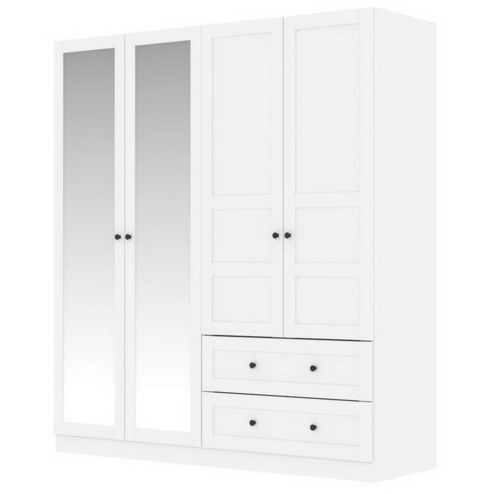 ชุดห้องนอน 6 ฟุต KONCEPT MONETA พร้อมตู้บานเปิด 180 ซม. สีขาว