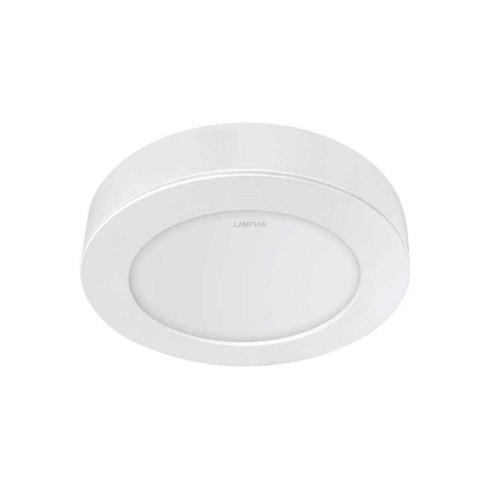 ดาวน์ไลท์ LED LAMPTAN CLICK&GO 12 วัตต์ WARMWHITE 6 นิ้ว สีขาว กลม