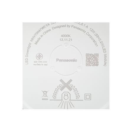 ดาวน์ไลท์ LED PANASONIC NNV70047WE1A 12 วัตต์ COOLWHITE 5 นิ้ว สีขาว กลม_7