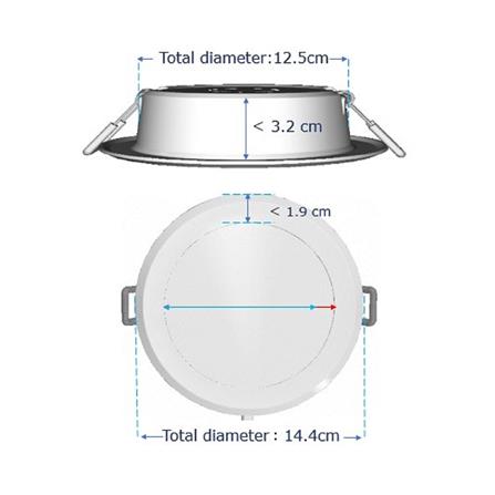 ดาวน์ไลท์ LED PANASONIC NNV70047WE1A 12 วัตต์ COOLWHITE 5 นิ้ว สีขาว กลม_6