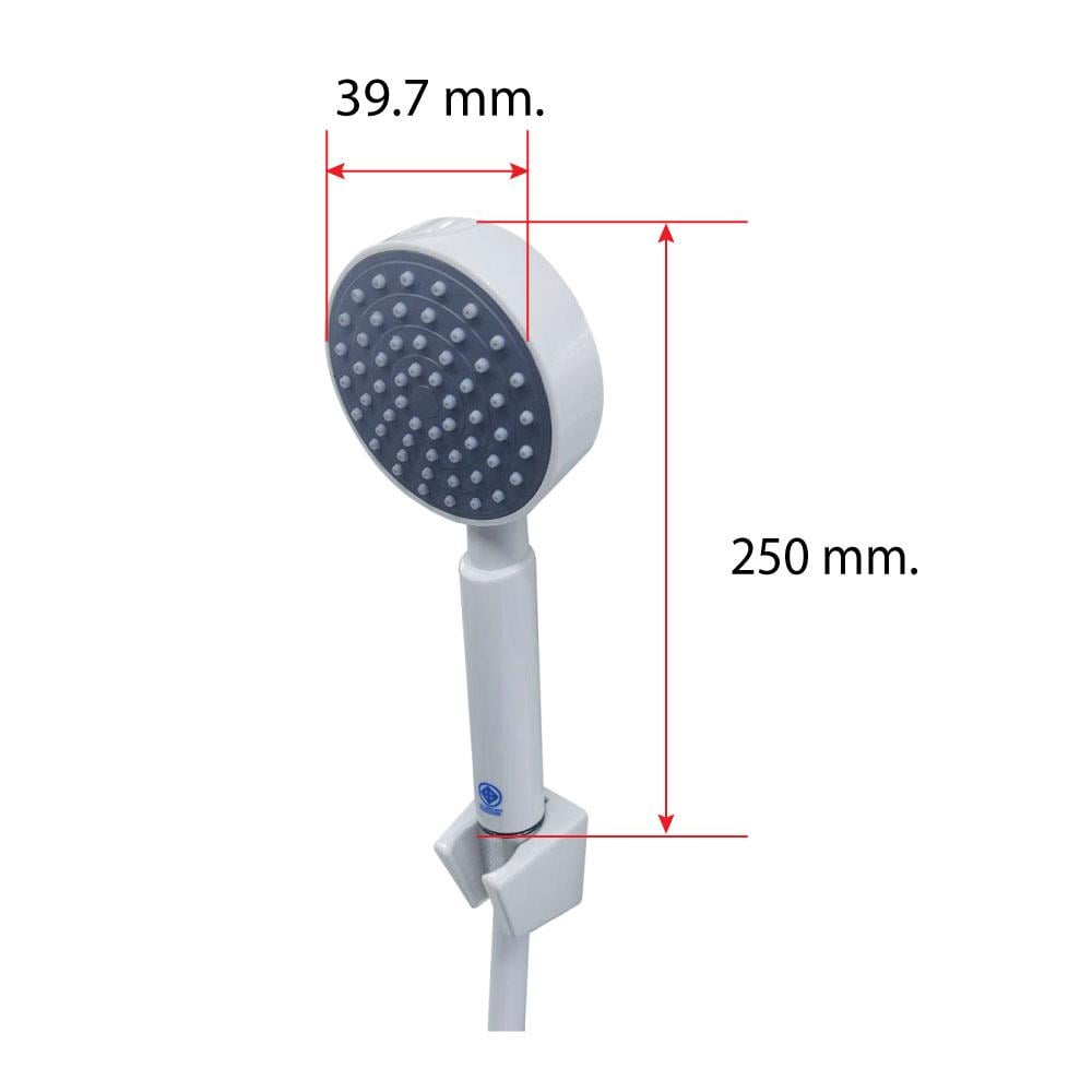 ชุดฝักบัวสายอ่อน 1 ระดับ HOEN รุ่น HOME-30B สีขาว