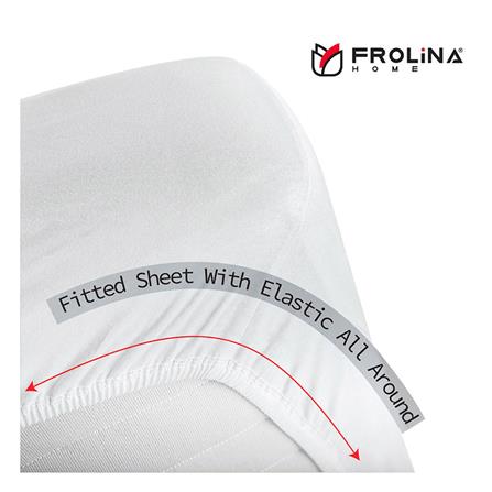 ชุดผ้าปูที่นอน 6 ฟุต 5 ชิ้น FROLINA MICROTEX DF039_3